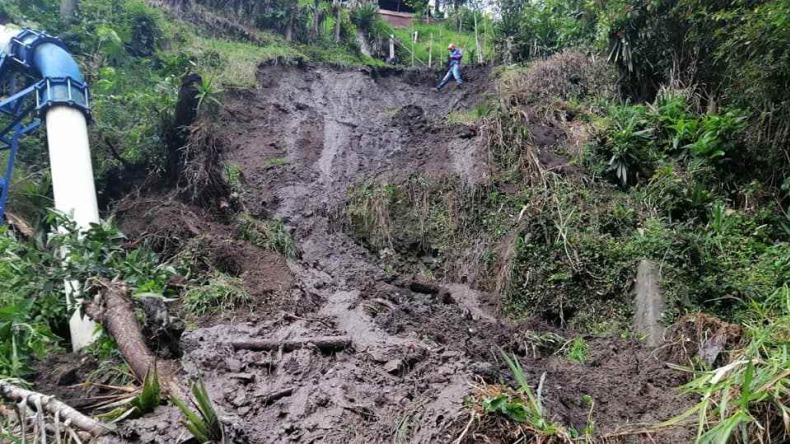 Emergencia en Cajamarca por deslizamiento de tierra