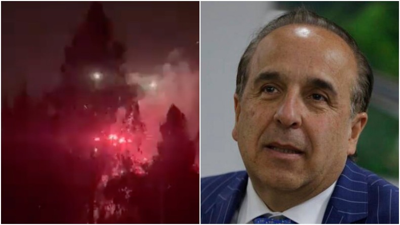 Denuncian al ministro de Transporte por quema de pólvora en su residencia en La Calera