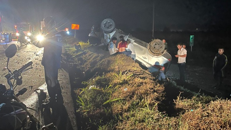 Accidente en la vía El Espinal - Guamo dejó lesionadas a siete personas