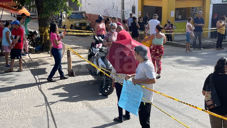Nuevo bloqueo vial en El Salado: la falta de agua otra vez tiene desesperada a la comunidad