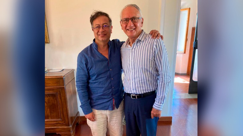 Jaramillo viajó hasta Florencia, Italia, para encontrarse con Gustavo Petro