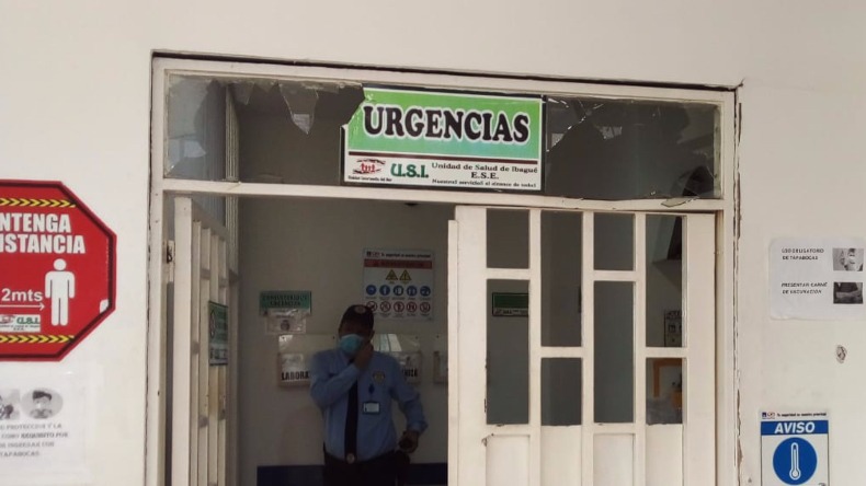 Gerencia de la USI anunció acciones legales contra la persona que vandalizó unidad de salud en Ibagué