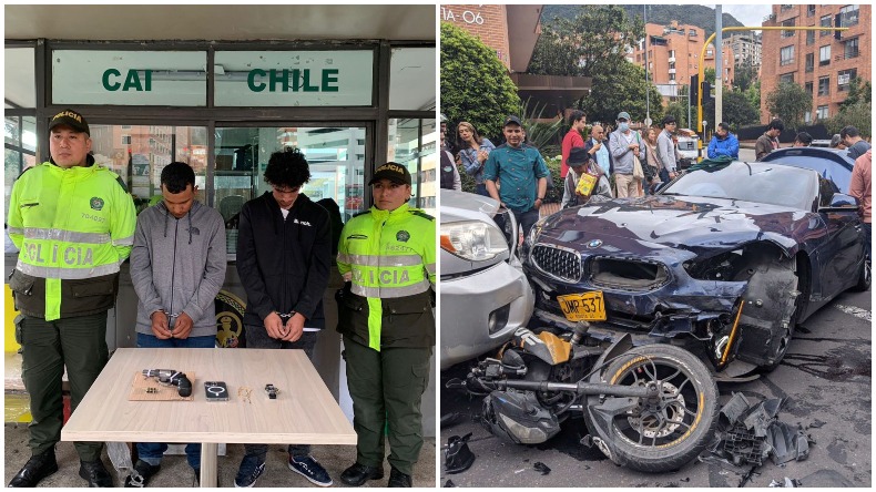 Cárcel para delincuentes que hurtaron un reloj de $40 millones en Bogotá y fueron atropellados por su víctima