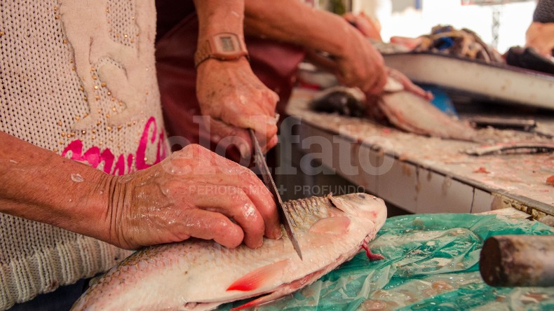 En diciembre cambie las carnes rojas por el fresco pescado en la Plaza de la 28