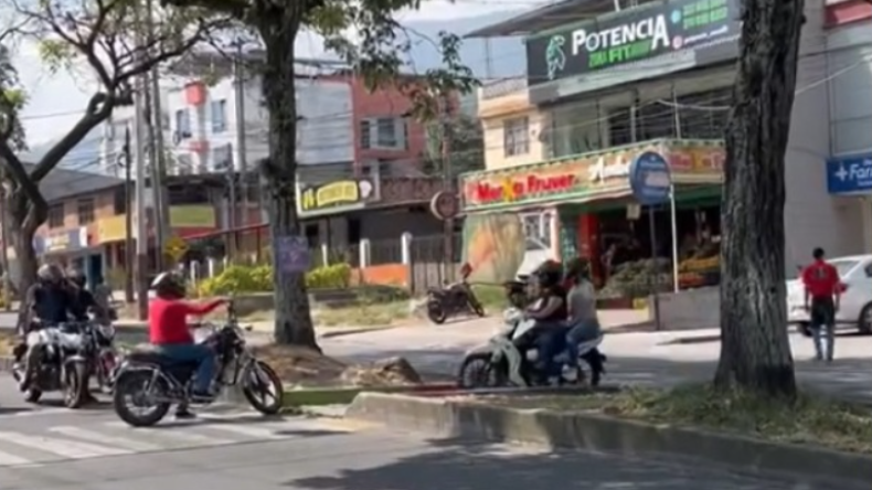 ‘Cazaron’ motociclistas en Ibagué cometiendo múltiples infracciones