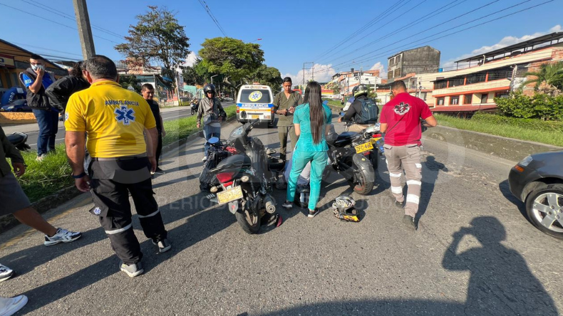 Choque de motocicletas en Ibagué dejó cinco lesionados 