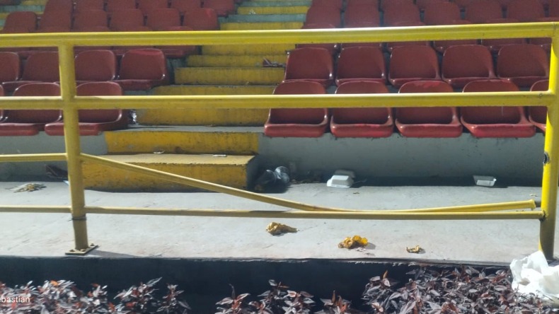 Las lamentables condiciones en las que dejó la delegación del Atlético Nacional el Estadio Murillo Toro