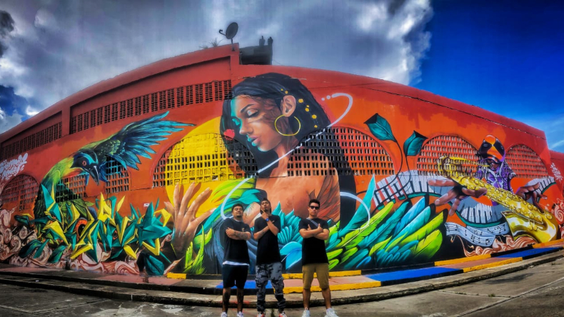 'Deko Graffiti': el emprendimiento de cuatro amigos que lleva color a los barrios de Ibagué