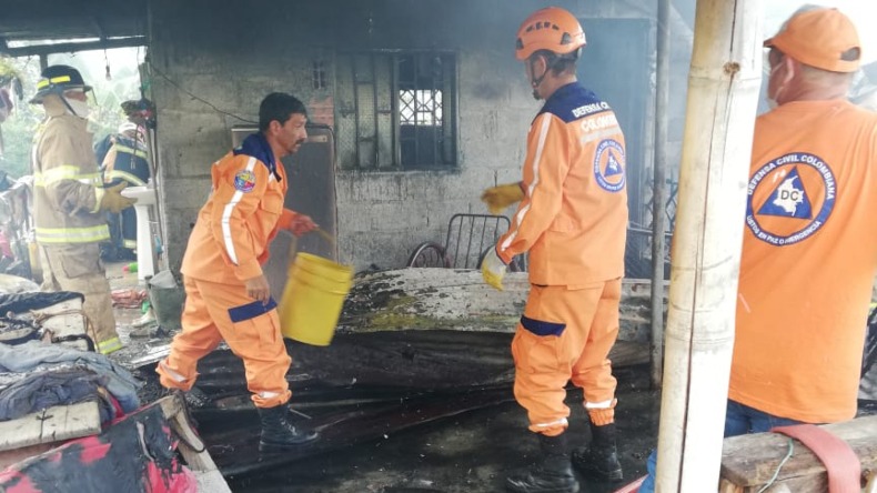Emergencia en el Líbano: familia perdió su vivienda en un incendio estructural 