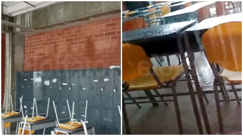 "Llueve más adentro que afuera": denuncian mal estado del colegio Celmira Huertas a seis meses de ser entregado