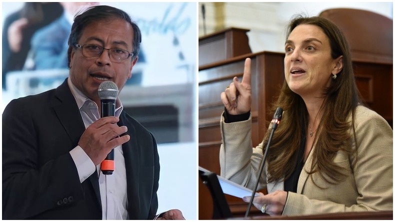 "El puesto de un corrupto en mi gobierno, será la cárcel": pelea entre Gustavo Petro y Karen Abudinen 