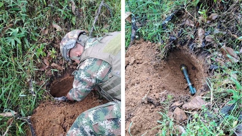 Campesinos hallaron una granada activa en zona rural de Ibagué