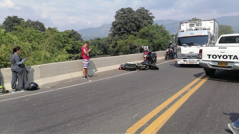 Falleció un motociclista que cayó al río Sumapaz 