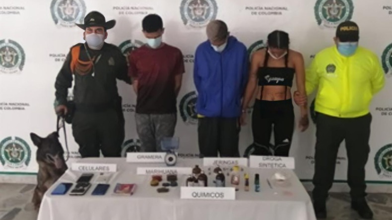 A prisión fueron enviadas tres personas por comercializar éxtasis y cocaína en Ibagué