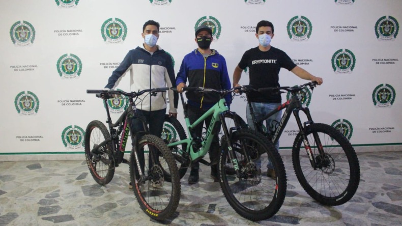 Policía de Ibagué recuperó bicicletas robadas a tres deportistas de élite del Eje Cafetero