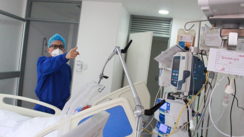 Ocupación de UCI para pacientes con COVID-19 en el Hospital Federico Lleras llegó al 99%
