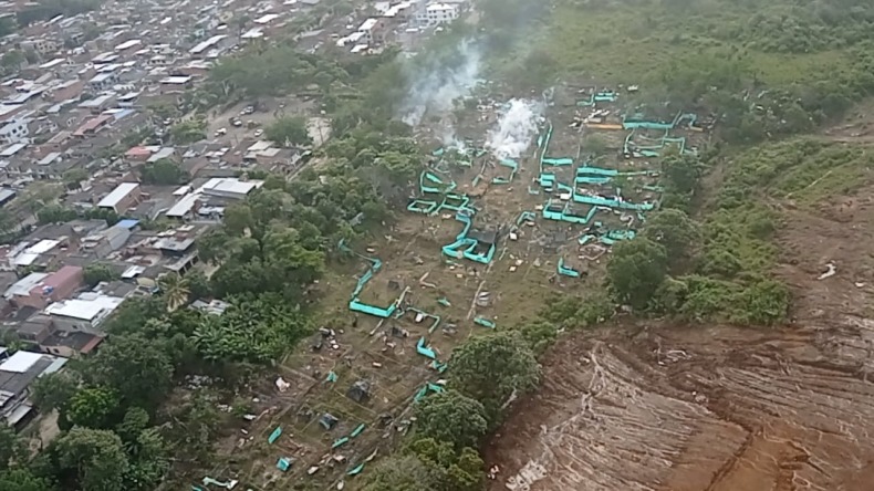 Cinco personas capturadas durante desalojo en predio de la comuna Ocho de Ibagué 
