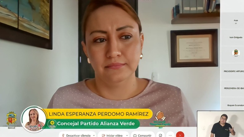 Concejal Linda Perdomo cuestiona contratación de la Personería de Ibagué