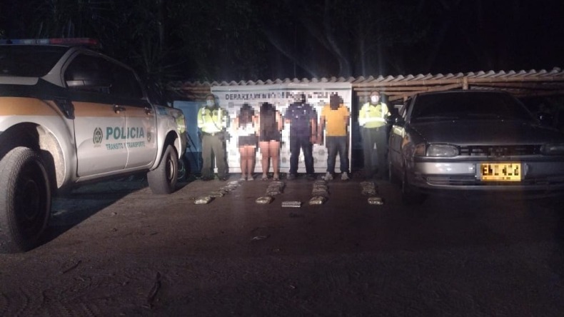 Capturadas cuatro personas por transportar casi 25.000 dosis de marihuana en Armero 