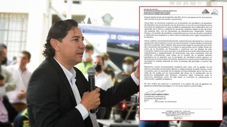 El intercambiador de la calle 60: otra obra que prometió y no entregará Hurtado ¡Documento prueba otra mentira del alcalde de Ibagué!