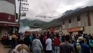 14 personas resultaron heridas en confrontaciones por bloqueo vial en Cajamarca
