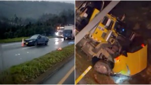 Tres muertos y dos heridos deja grave accidente en la vía Melgar - Bogotá