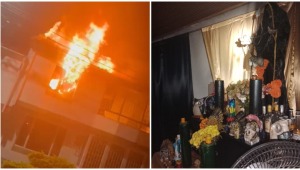Incendio en el barrio Villa Café dejó al descubierto un altar de santería