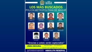 Estos son los 11 delincuentes más buscados en Ibagué