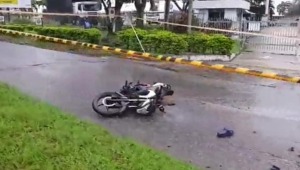 Motociclista perdió la vida en accidente de tránsito registrado en la glorieta de Mirolindo 