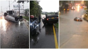 Mañana lluviosa y con accidentes viales en Ibagué