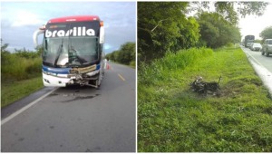 Motociclista falleció tras impactar contra un bus intermunicipal en la vía Ibagué - Mariquita
