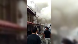 Momentos de angustia por incendio en dos viviendas del barrio Valparaíso de Ibagué