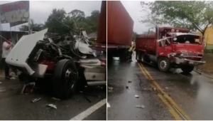 Accidente múltiple en la vía Ibagué-Bogotá dejó a dos personas lesionadas