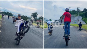 Maniobras peligrosas de motociclistas no solo continúan en Ibagué: ahora se presumen en redes sociales
