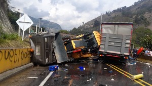 Grave accidente en Cajamarca: camión se habría quedado sin frenos