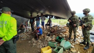 Autoridades capturaron a siete personas por minería ilegal en Ataco 