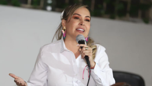 Johana Aranda denunció en la Fiscalía al candidato Marco Emilio Hincapié