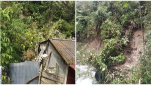 Familia pide ayuda ante inminente riesgo de deslizamiento sobre su vivienda en Ibagué
