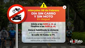 Lo que debe tener en cuenta el Día sin Carro y sin Moto en Ibagué