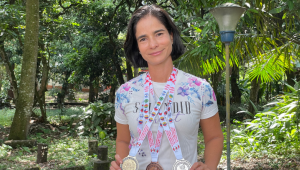 Elizabeth Vivas, la profe que representó a Colombia en atletismo