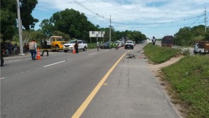 Ciclista falleció en accidente con motocicleta en la variante del Guamo 
