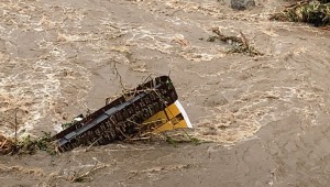 Creciente súbita del río Gualí arrastró maquinaria que se encontraba en obra