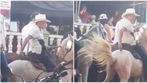 ¡Indignante! Hombre descargó un taser contra su caballo durante una cabalgata en Icononzo
