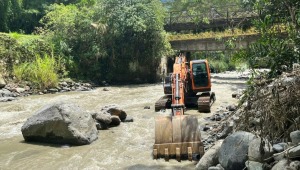 Barreras de contención del río Combeima en Ibagué tuvieron que ser reconstruidas