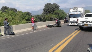 Falleció un motociclista que cayó al río Sumapaz 