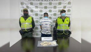 Capturaron a un hombre con 2 mil dosis de bazuco en el terminal de transportes de El Espinal 	