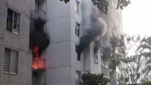 Apartamento del conjunto residencial Yerbabuena ardió en llamas